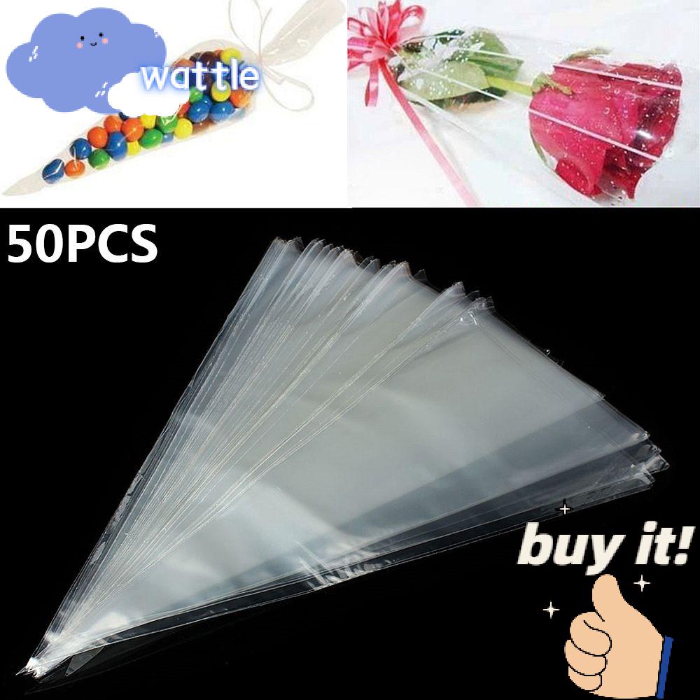 WATTLE Bộ 50 Túi Đựng Trang Sức Hình Nón Thời Trang