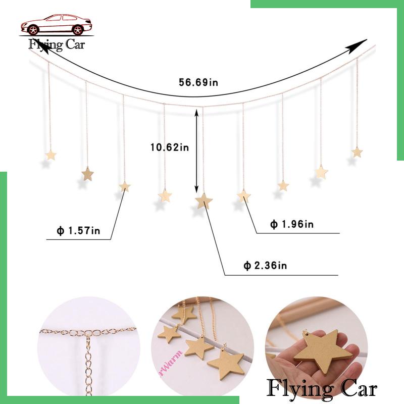 Dây Ngôi Sao Treo Tường Trang Trí Phong Cách Bohemian