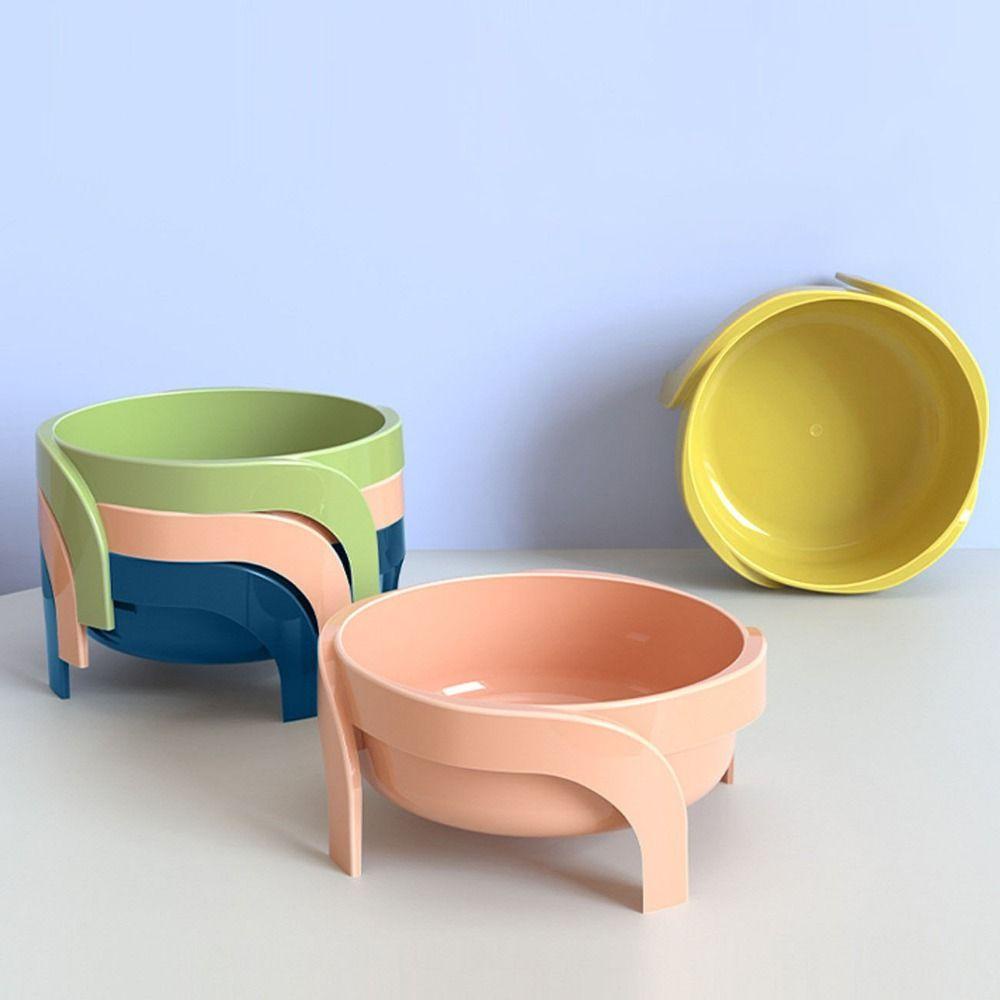 Tô Đựng Thức Ăn Cho Thú Cưng Bảo Vệ Cổ Chống Trượt Màu Sắc Ngọt Ngào