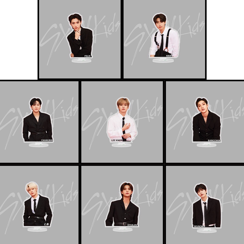 Mô Hình Thần Tượng Đứng Trong Suốt Kpop 2023 Bằng Acrylic Để Bàn Trang Trí