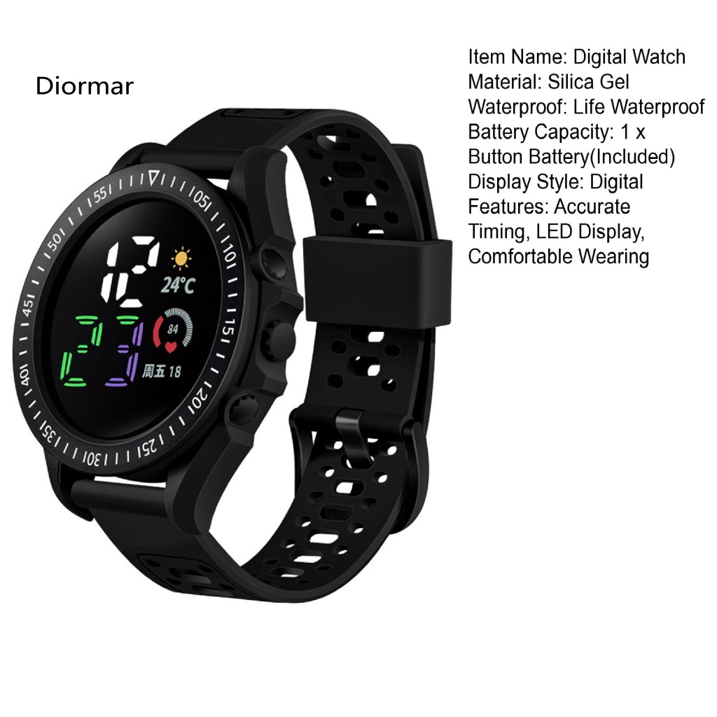 Đồng Hồ Điện Tử Màn Hình LED Chống Thấm Nước Thời Trang Cho Bé