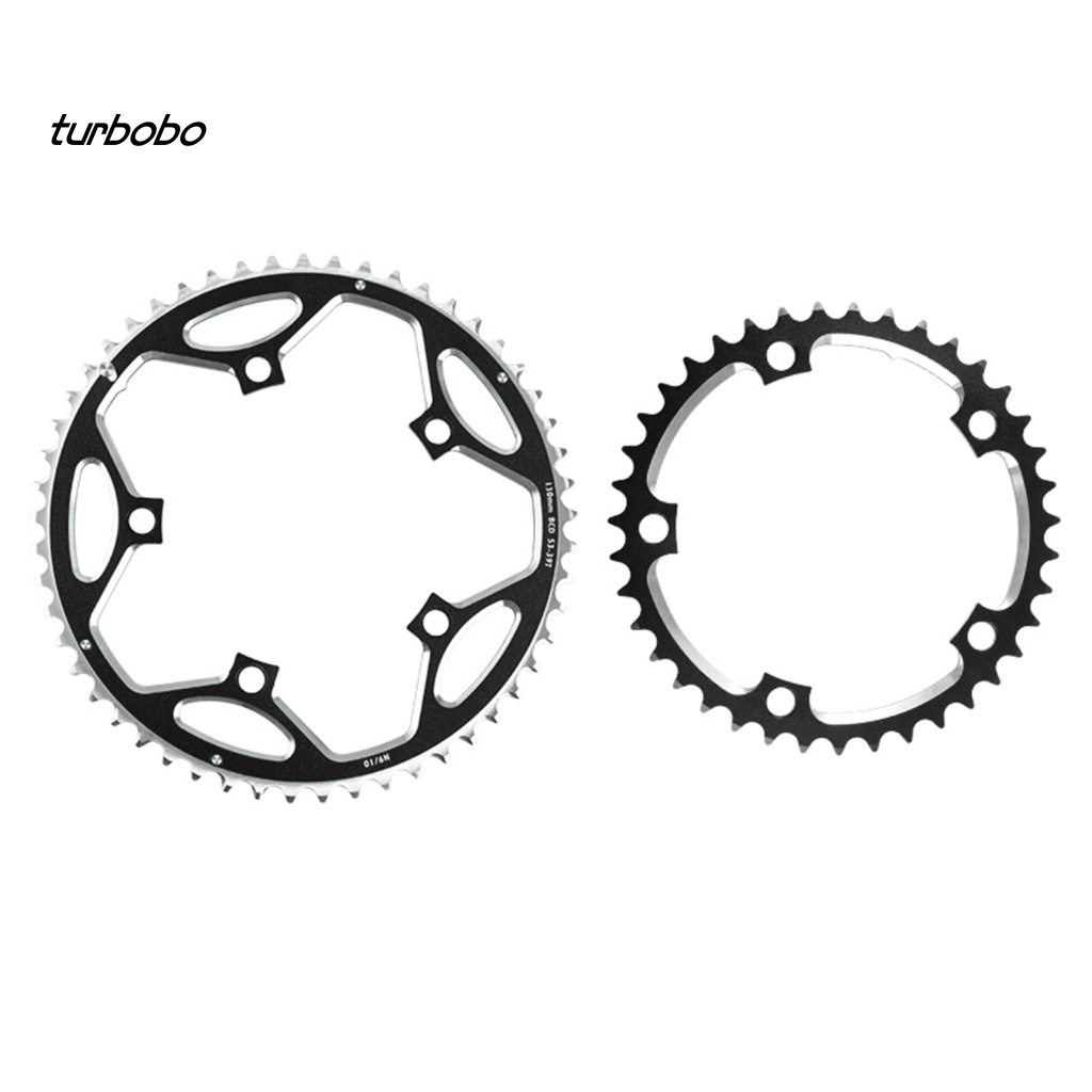 Set 2 Bánh Răng Dây Xích Đôi 39T / 53T Bằng Hợp Kim Nhôm Cố Định Cho Xe Đạp Gấp