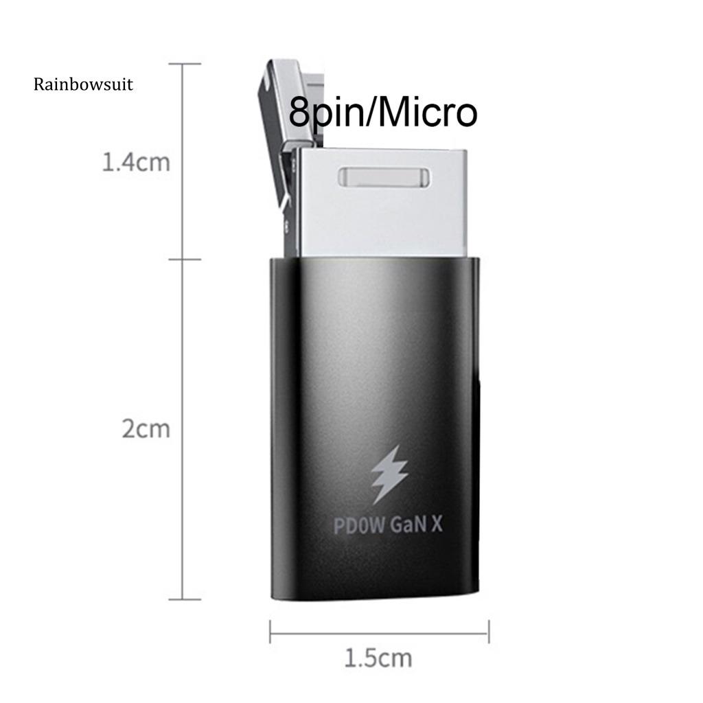 Bộ Chuyển Đổi Dữ Liệu Máy Tính 5Gbps Thiết Kế Vỏ Sò 4 Trong 1 Đa Năng Chắc Chắn Cho IOS Micro Type-C