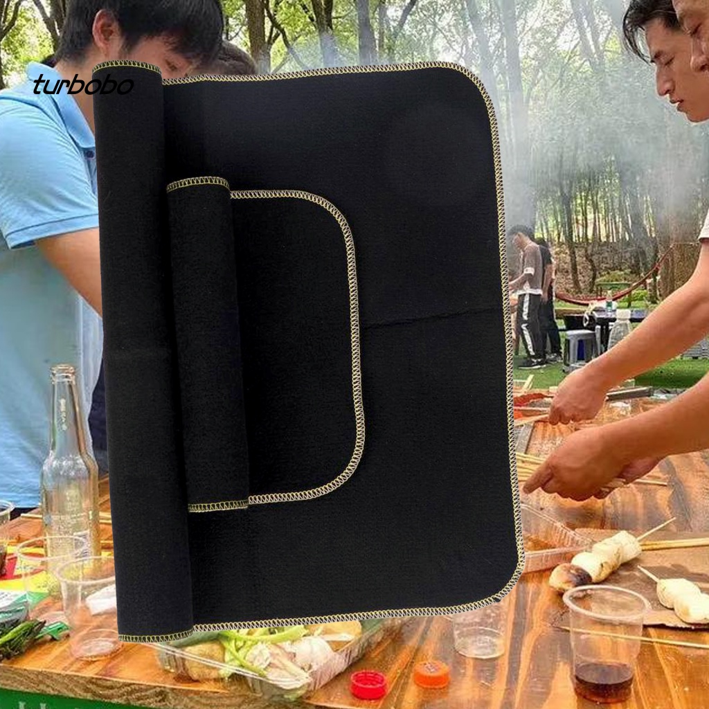 Bộ 2 Tấm Thảm Trải Chịu Nhiệt Chống Cháy Tiện Dụng Cho Tiệc Nướng Bbq Ngoài Trời