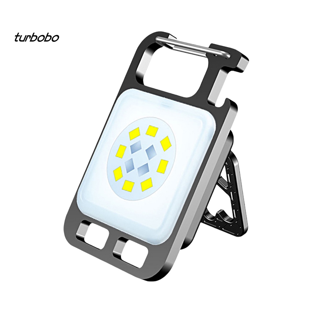 Turbobo Đèn Pin LED Mini Có Móc Khóa Nam Châm Độ Sáng Cao Có Thể Sạc Lại Dùng Khi Đi Cắm Trại