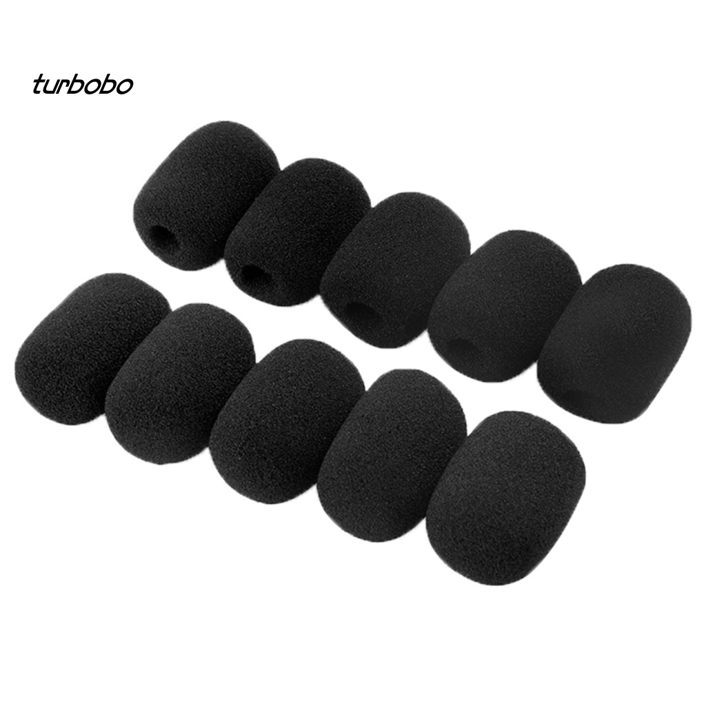 Set 10 Mút Xốp Mềm Chắn Gió Bọc Đầu Micro Thay Thế Chuyên Dụng Cho Các Cuộc Họp