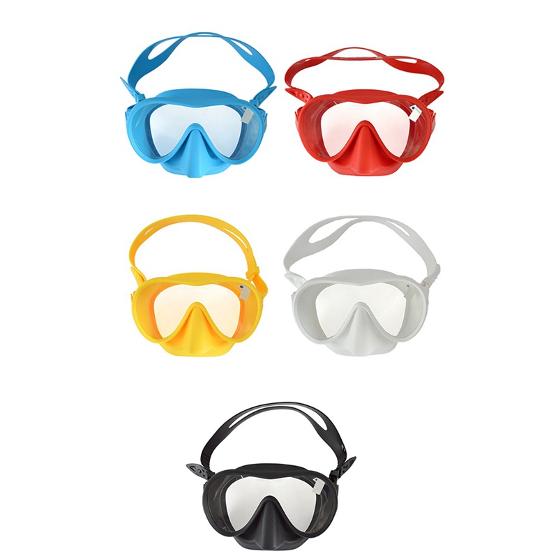 1 Mặt Nạ Lặn Cao Cấp Kèm Vỏ Bọc Mũi Màu Xanh Dương Cho Người Lớn