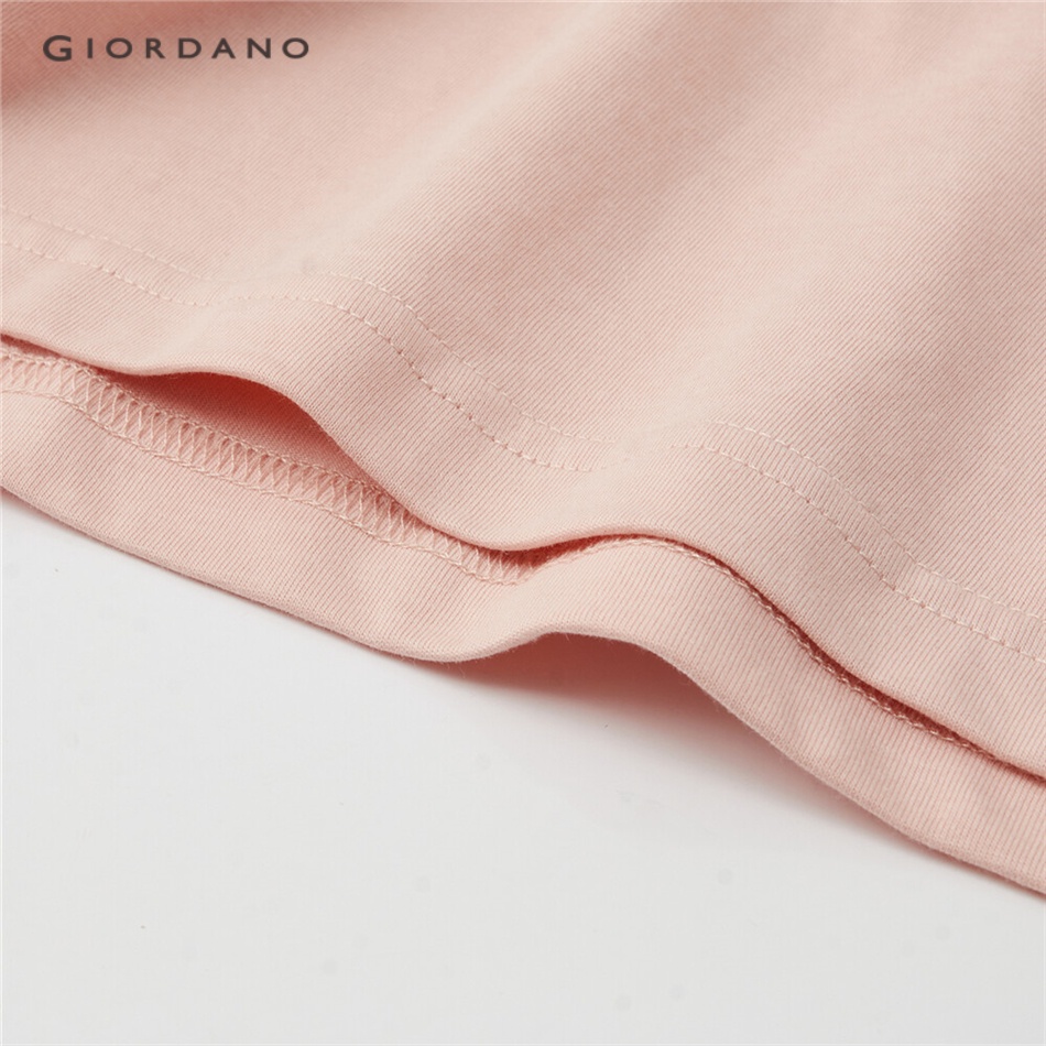 Áo thun GIORDANO 01092303 cotton cổ tròn tay ngắn in chữ thời trang dành cho nam