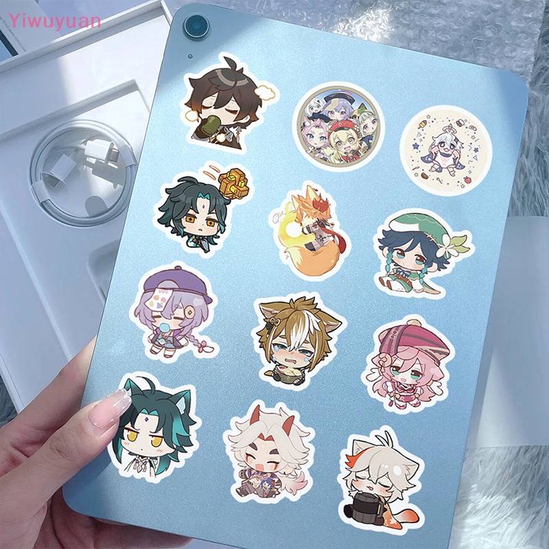 &lt; Yiwuyuan &gt; 60 Miếng Dán Trang Trí Tủ Lạnh Chống Nước Họa Tiết Hoạt Hình Graffiti Sáng Tạo