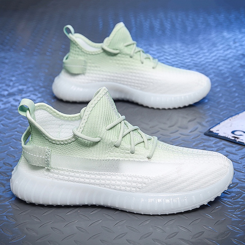 🔥DDU Giày Chạy Bộ Thể Thao Mùa Hè 2022 350 Bằng Vải Dệt Màu Gradient Thoáng Khí Hợp Thời Trang Cho Nam