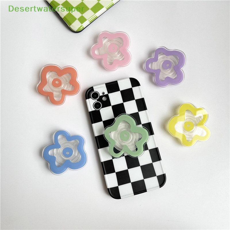 Dsvn 1 Tay Cầm Điện Thoại Bằng Acrylic Hình Hoa Có Thể Gập Lại Đa Chức Năng