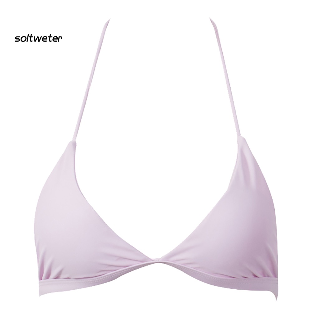 Áo Ngực Thể Thao Hình Tam Giác Có Mút Đệm Màu Sắc Thời Trang Cho Nữ