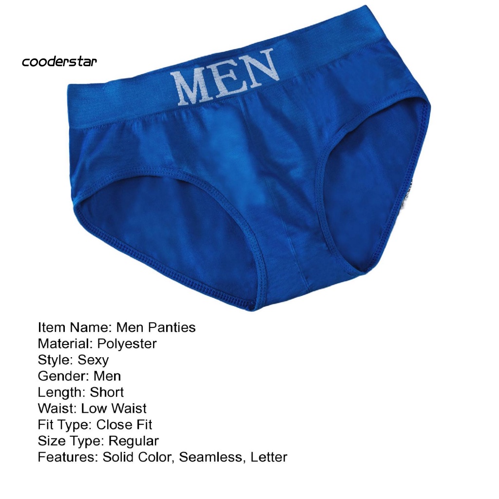 Quần Lót Không Đường May Lưng Thấp Co Giãn Tốt In Chữ Thời Trang Cho Nam