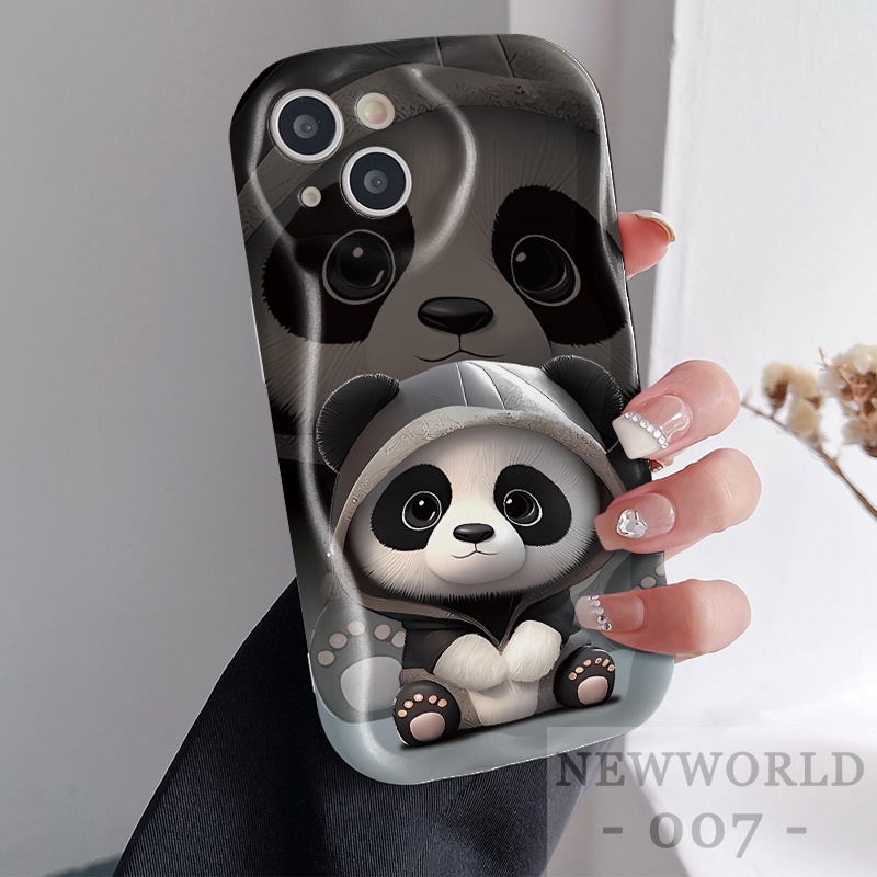 Ốp Điện Thoại Hình Gấu Trúc Cho Redmi A1 A2 9A 9C 10A 10C 9T Note 8 Pro 9 10 11 11S 12 12S 9S 4G 5G Version X3 Nf M3 NY31