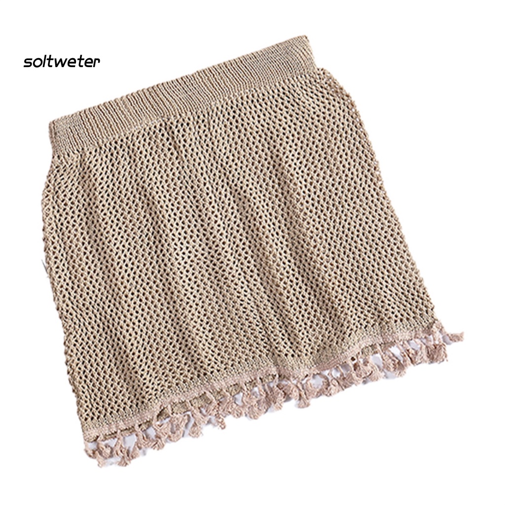 Chân Váy Bơi Bằng Polyester Lưng Thun Xuyên Thấu Thời Trang Quyến Rũ Cho Nữ