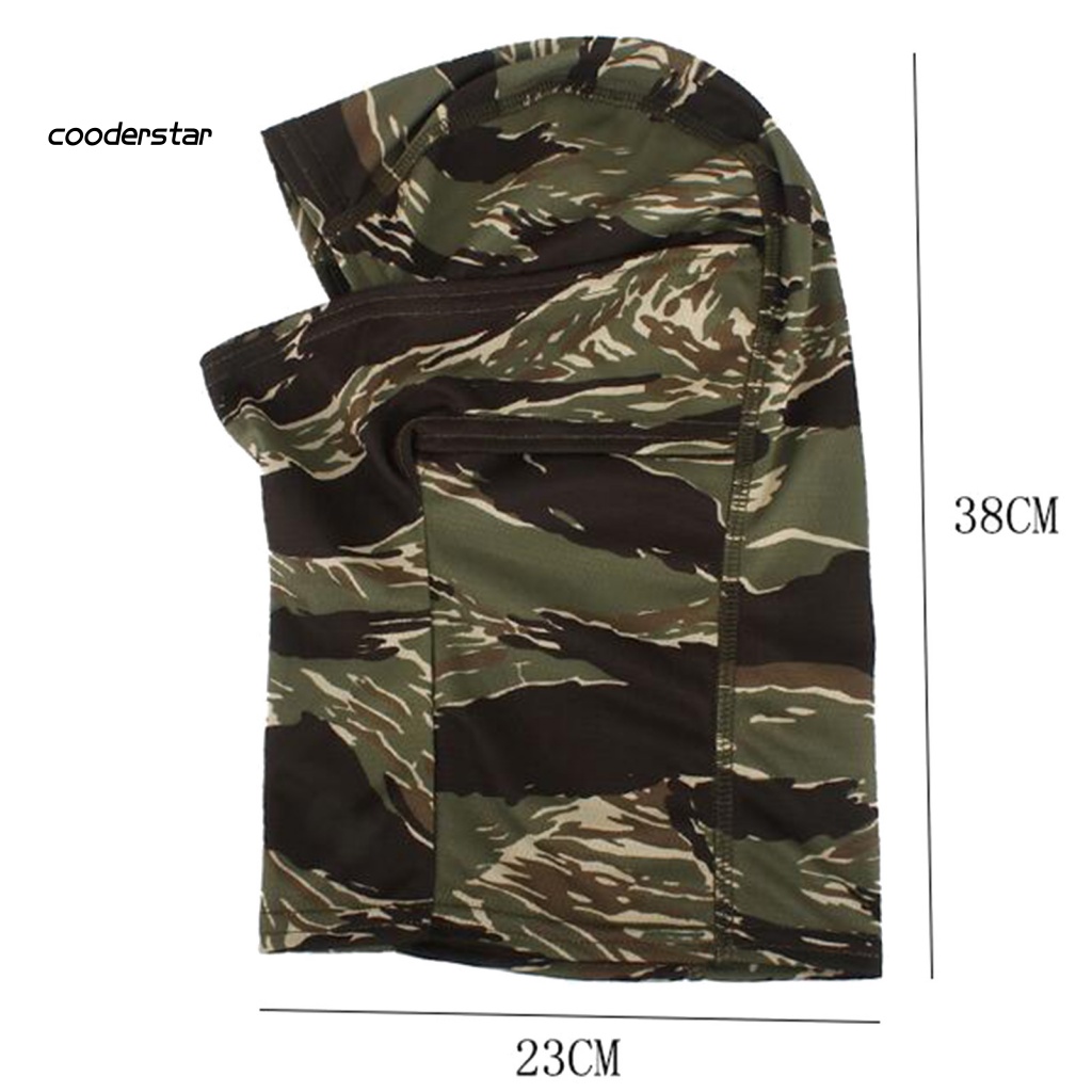 Khẩu Trang Che Mặt Bằng Polyester In Họa Tiết Rằn Ri Chống Nắng Tiện Dụng Cho Săn Bắn Ngoài Trời