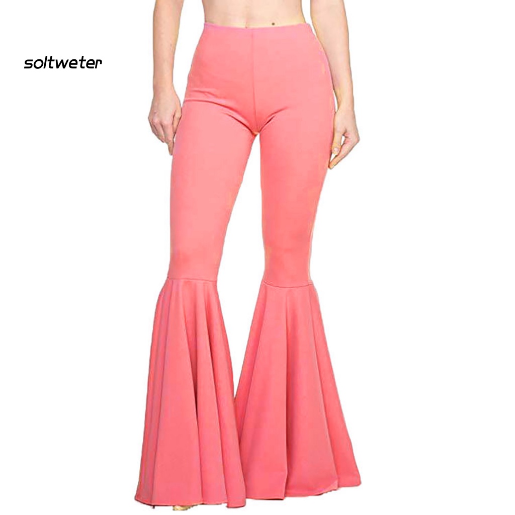 Quần Legging Thể Thao Lưng Cao Co Giãn Thoáng Khí Màu Sắc Trơn Dành Cho Nữ