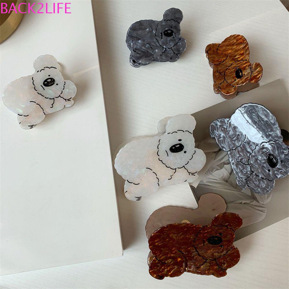 BACK2LIFE Kẹp Tóc Đuôi Ngựa Hình Cá Mập Dễ Thương Cho Nữ