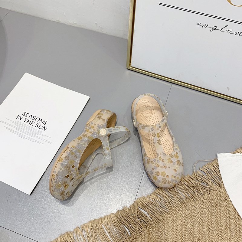 Giày Đục Lỗ Đế Dày Mềm Mại Thoải Mái Chống Trượt In Họa Tiết Da Báo Phong Cách Mary Jane Dành Cho Bạn Nữ 1 Tuổi