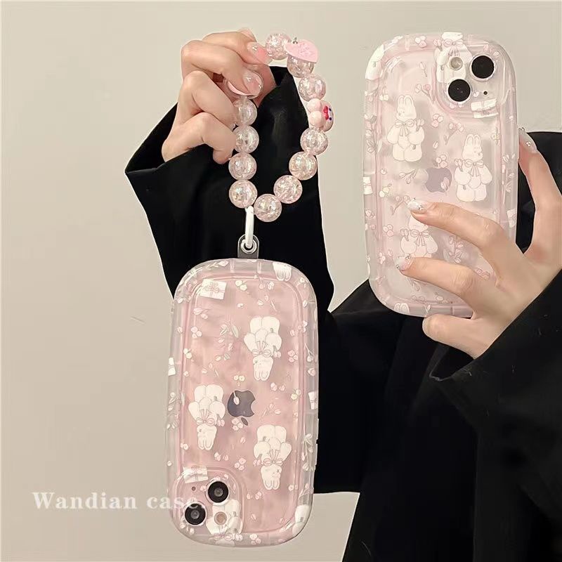 Ốp lưng điện thoại túi khí trong suốt iphone cute bunny dành cho 7 7plus 8 8plus xs xr 11 12 13 14 pro plus promax