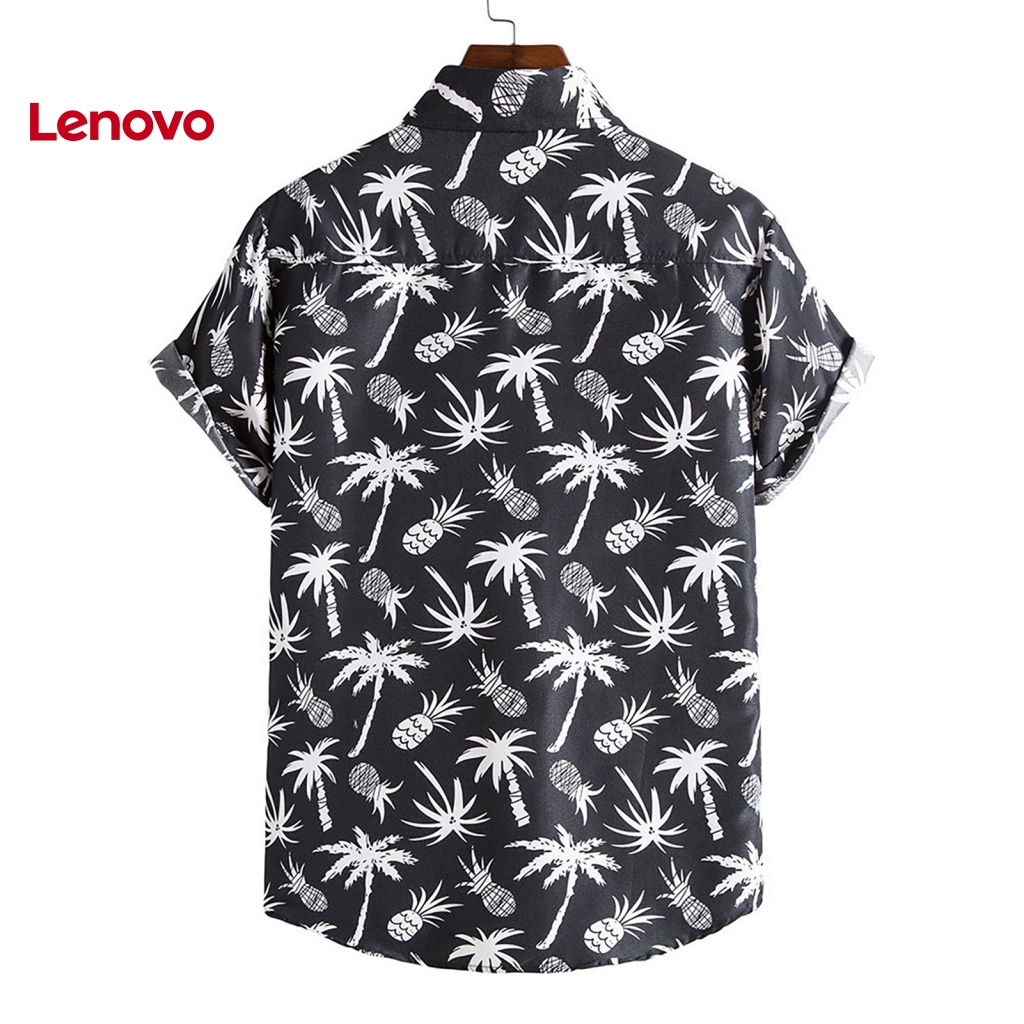 Áo Sơ Mi Tay Ngắn Cổ Bẻ In Họa Tiết Hoa Hướng Dương Phong Cách Hawaii Thời Trang Mùa Hè Cho Nam