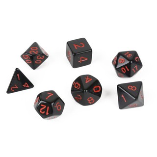7 cái / bộ multi-sided trpg game dungeons & dragons board game dice d4-d20