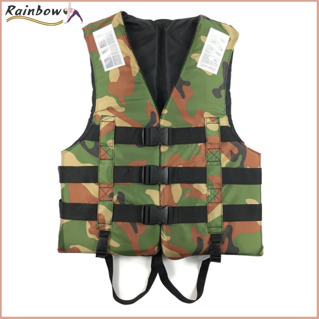 [COD] Áo Phao Cứu Sinh Họa Tiết Rằn Ri Trọng Lượng Nhẹ Có Thể Điều Chỉnh Và Gấp Lại Đ