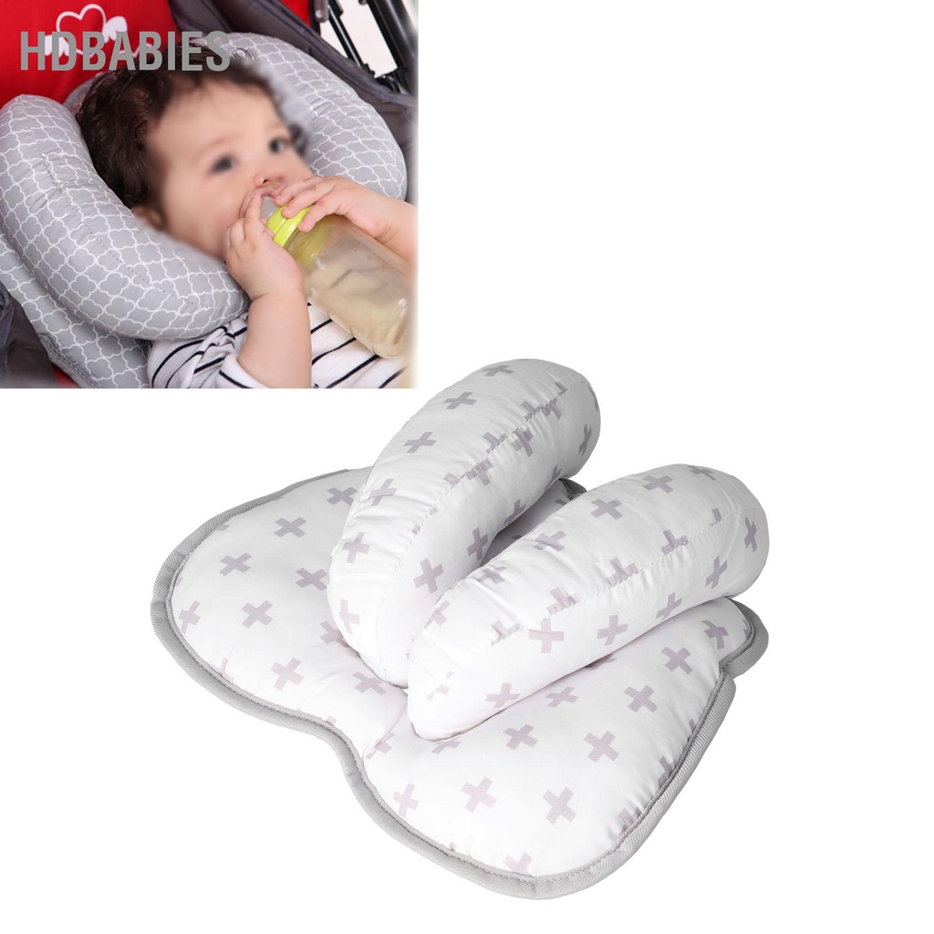HDbabies Gối Cho Bé Có Thể Điều Chỉnh Mềm Mại Thoáng Khí Hình Dáng Độc Đáo Di Động Đầu Trẻ Sơ Sinh Công Cụ Hỗ Trợ Máy Bay Xe Đẩy