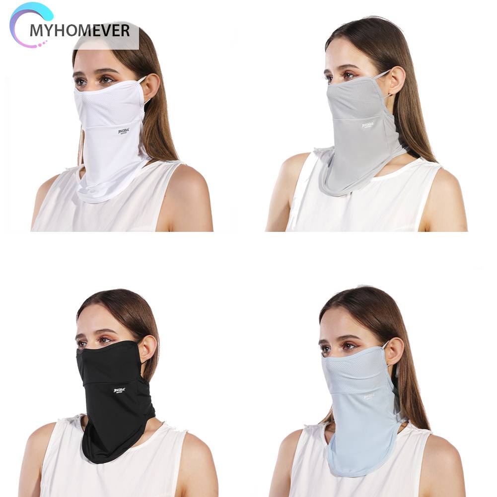 Khẩu Trang Bằng Lụa Lạnh Mềm Mỏng Thoáng Khí Chống Tia Cực Tím Dành Cho Nam