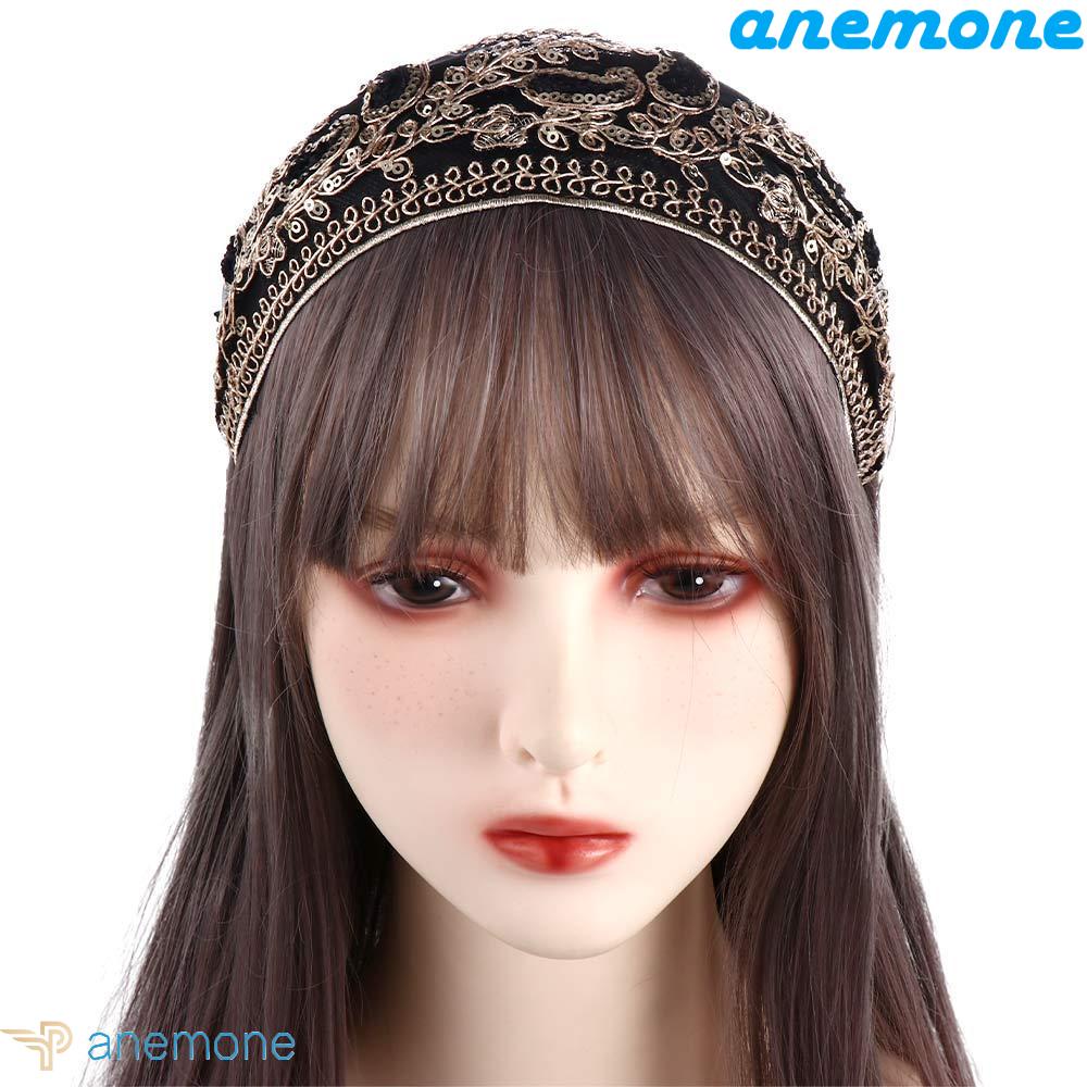 ANEMONE Băng Đô Cài Tóc Đính Kim Sa Lấp Lánh Thời Trang Cho Nữ