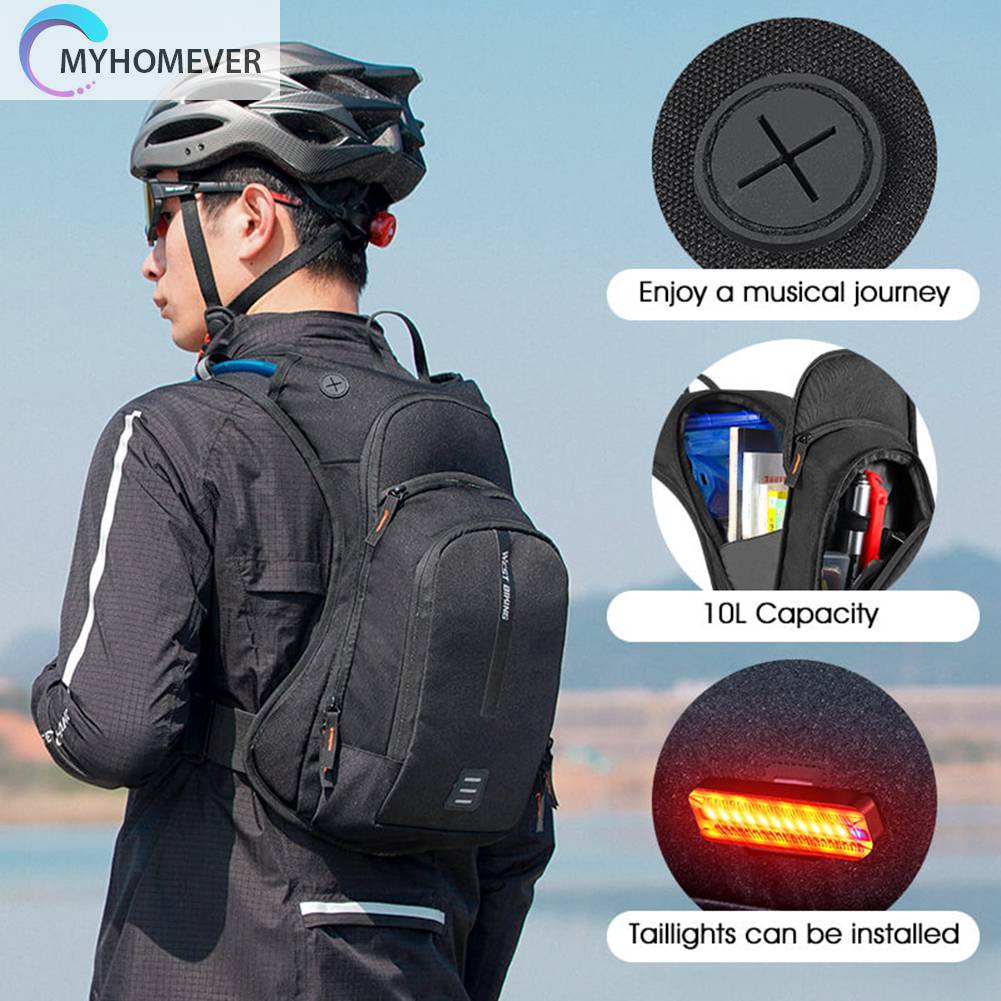 Túi Xe Đạp Leo Núi Dung Tích Lớn 10L Màu Đen Siêu Nhẹ Tiện Dụng