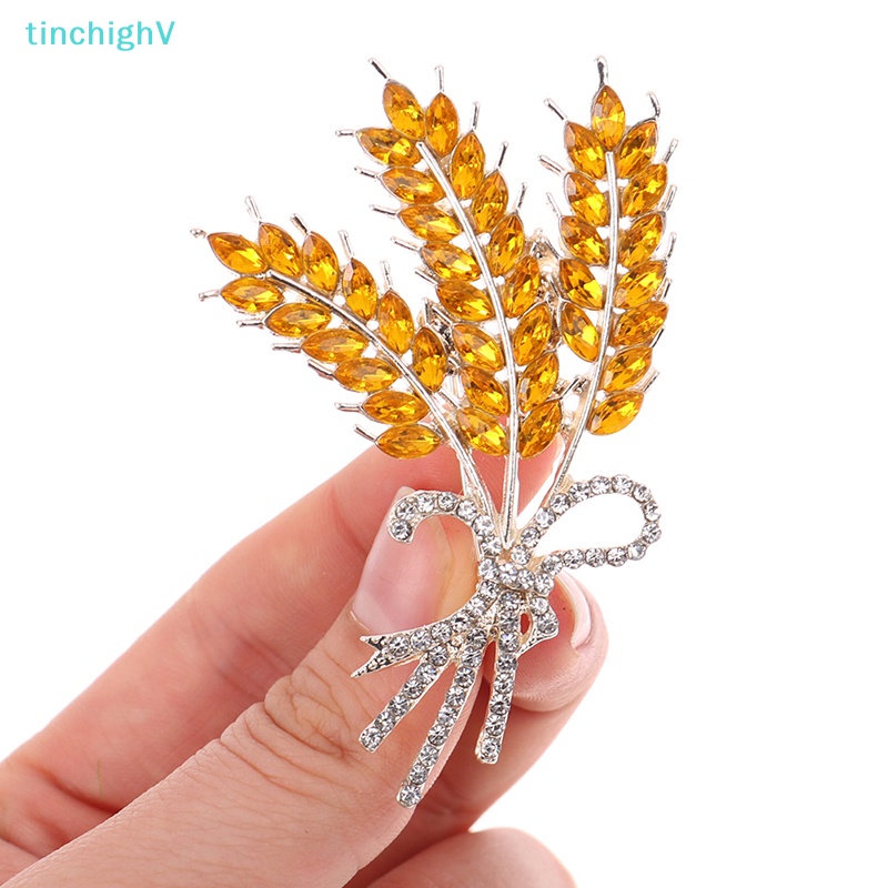 [TinchighV] Trâm Cài Áo Đính Đá Pha Lê Lúa Mì Thời Trang Dự Tiệc Dành Cho Nữ [Mới]
