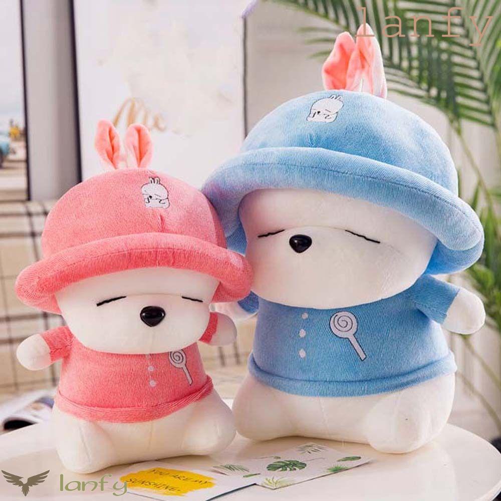 LANFY Thỏ Nhồi Bông Mềm Mại Dễ Thương Trang Trí Nhà Cửa