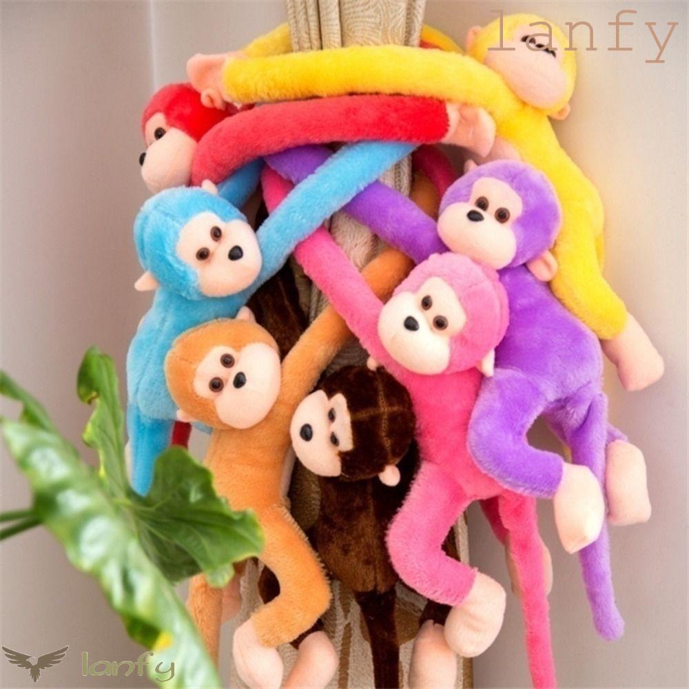LANFY Khỉ Nhồi Bông Cánh Tay Dài Chống Va Chạm Dễ Thương