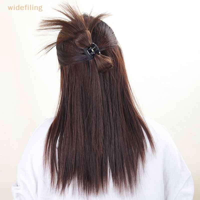 Búi Tóc Giả Bằng Sợi Tổng Hợp Có Gắn Lông Gà Cho Nữ