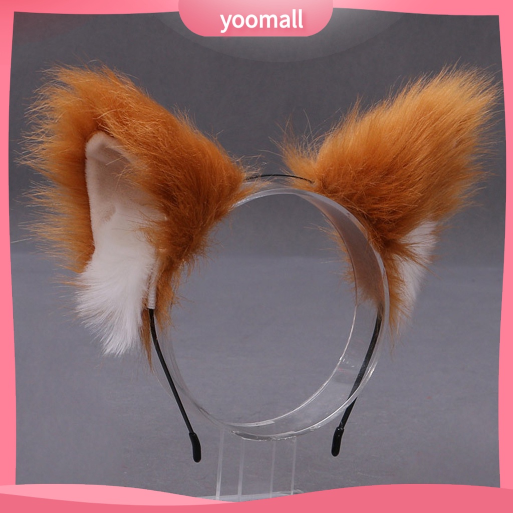 Băng Đô Tai Mèo Lông Xù Đáng Yêu Dành Cho Tiệc Hóa Trang