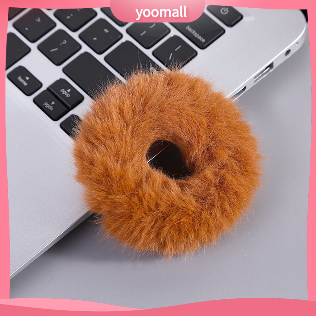 Dây Buộc Tóc Hình Bánh Donut Độ Co Giãn Cao Cho Nữ