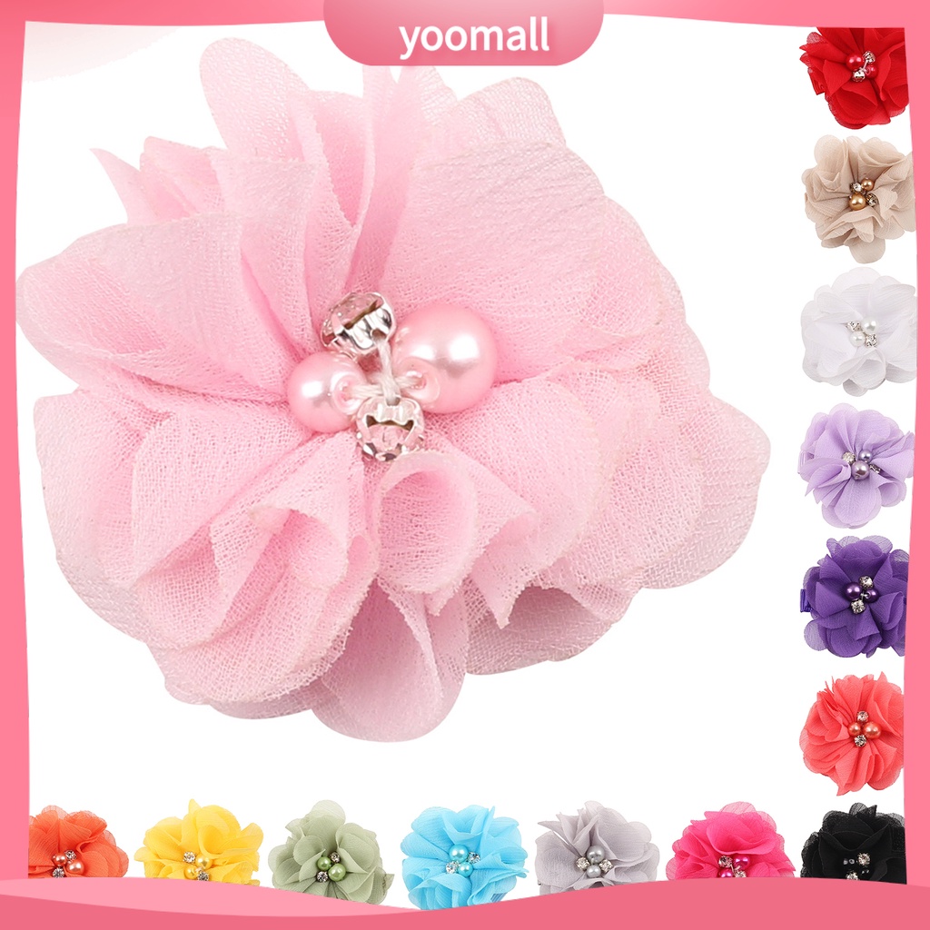 [YM] Kẹp Tóc Bắt Sáng Trang Trí Hoa Tinh Tế Dễ Mặc Hàng Ngày Cho Trẻ Em