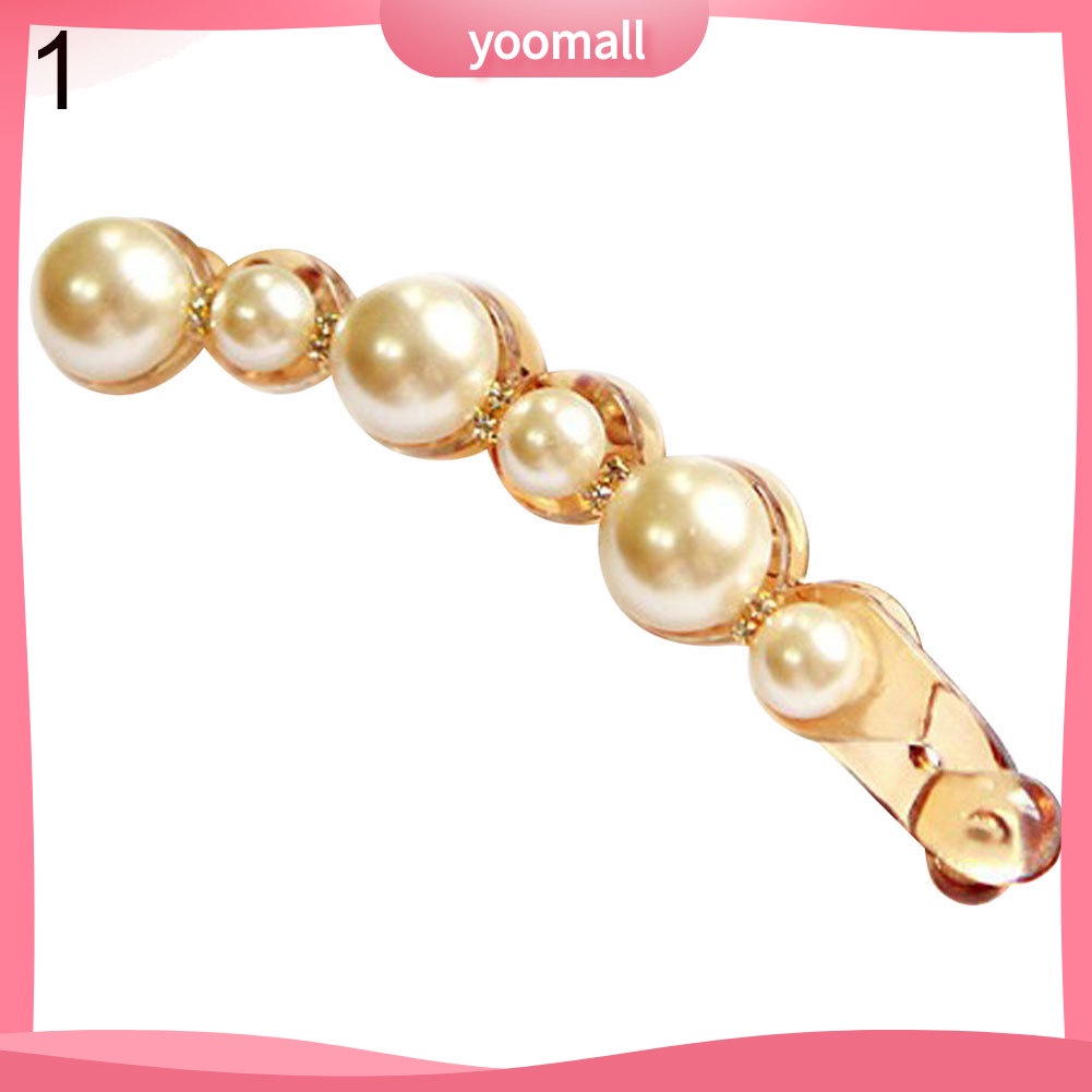 Kẹp Tóc Càng Cua Đính Ngọc Trai Nhân Tạo Cho Nữ