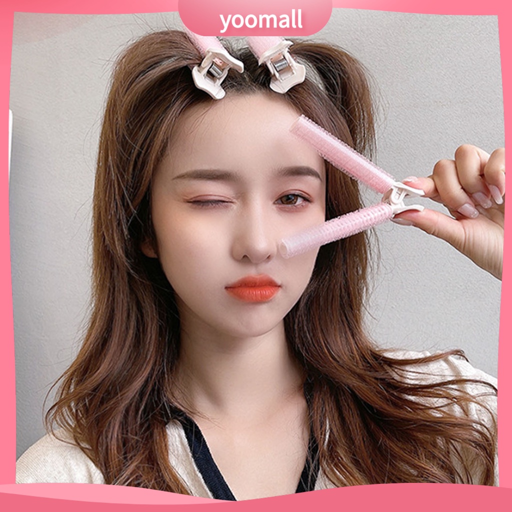 Bộ 2 Kẹp Tóc Không Dùng Nhiệt Không Để Lại Dấu Vết Tạo Kiểu Tóc DIY