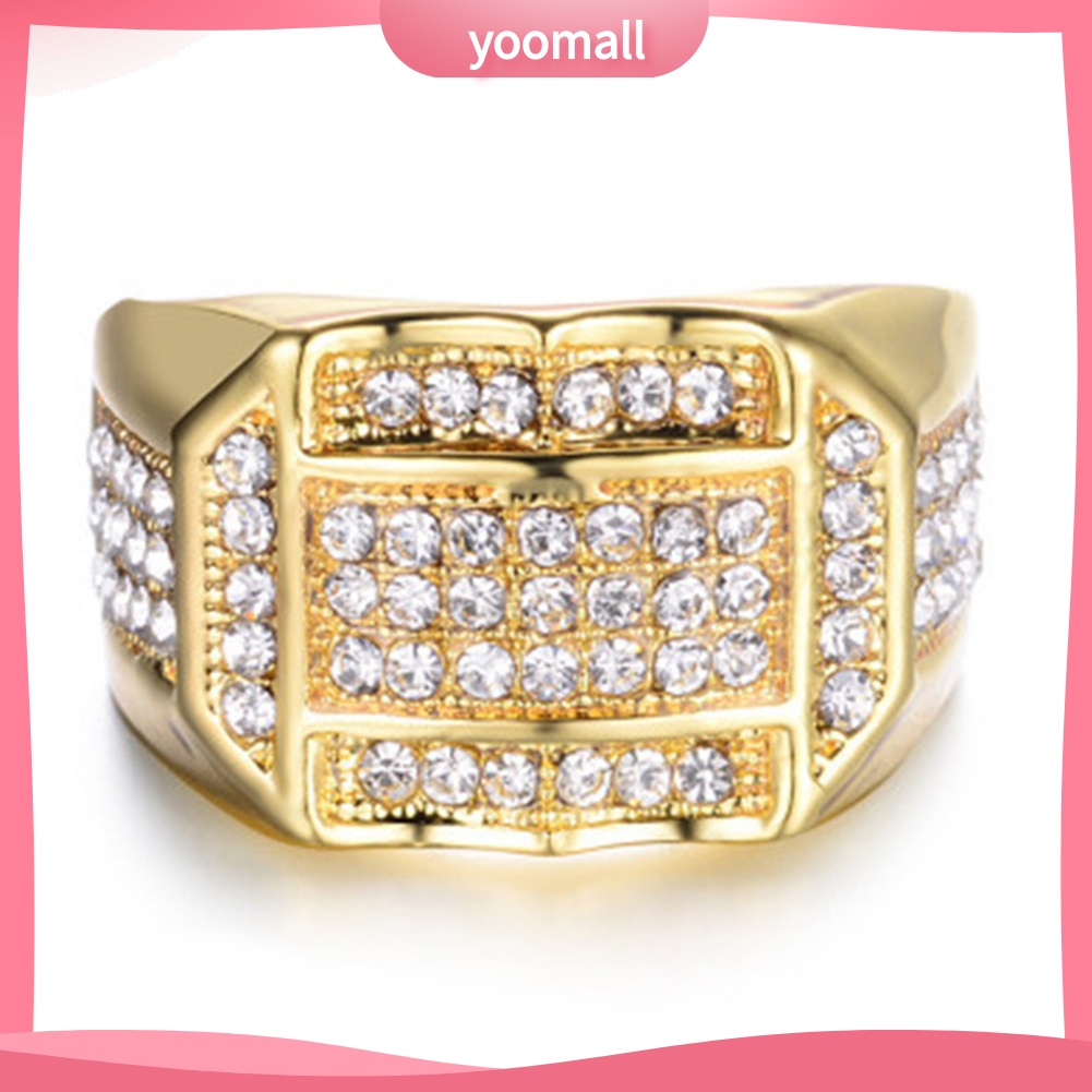 Nhẫn Đính Đá Thời Trang Sang Trọng Cho Nam