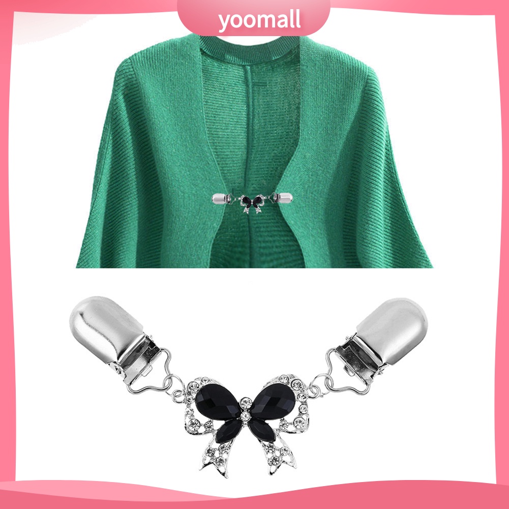 Ghim Cài Áo Hình Nơ Đính Đá Thời Trang Cho Nữ