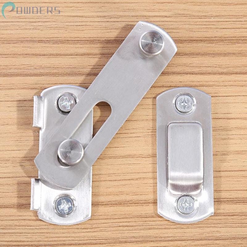 Bộ Khóa Cửa Trượt Bằng Thép Không Gỉ An Toàn Tiện Dụng Cho Gia Đình