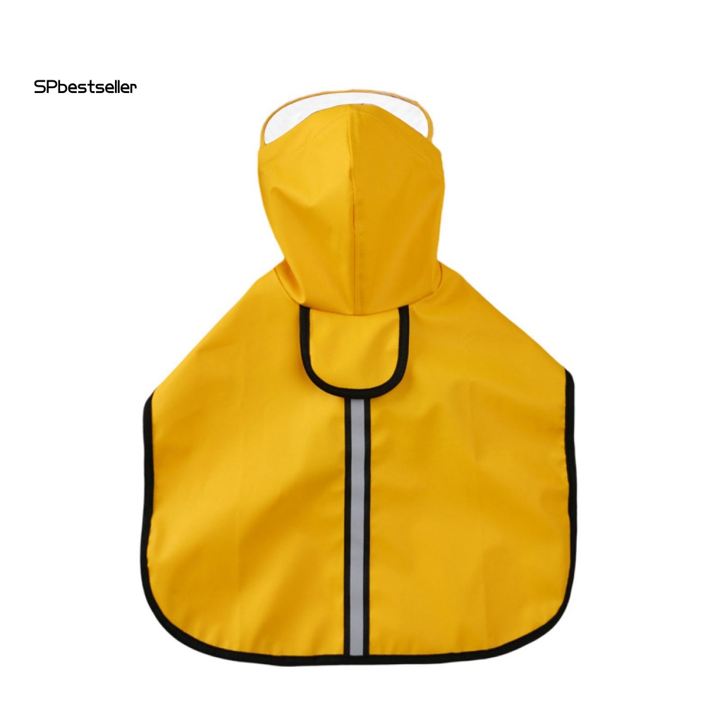 Áo Mưa Kẻ Sọc Phản Quang Thoáng Khí Che Phủ Toàn Thân Cho Thú Cưng