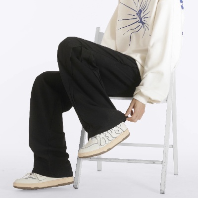 Quần Dài Ống Rộng Xẻ Tà Phong Cách Đường Phố Mỹ Thời Trang Mùa Hè Mới Cho Nam