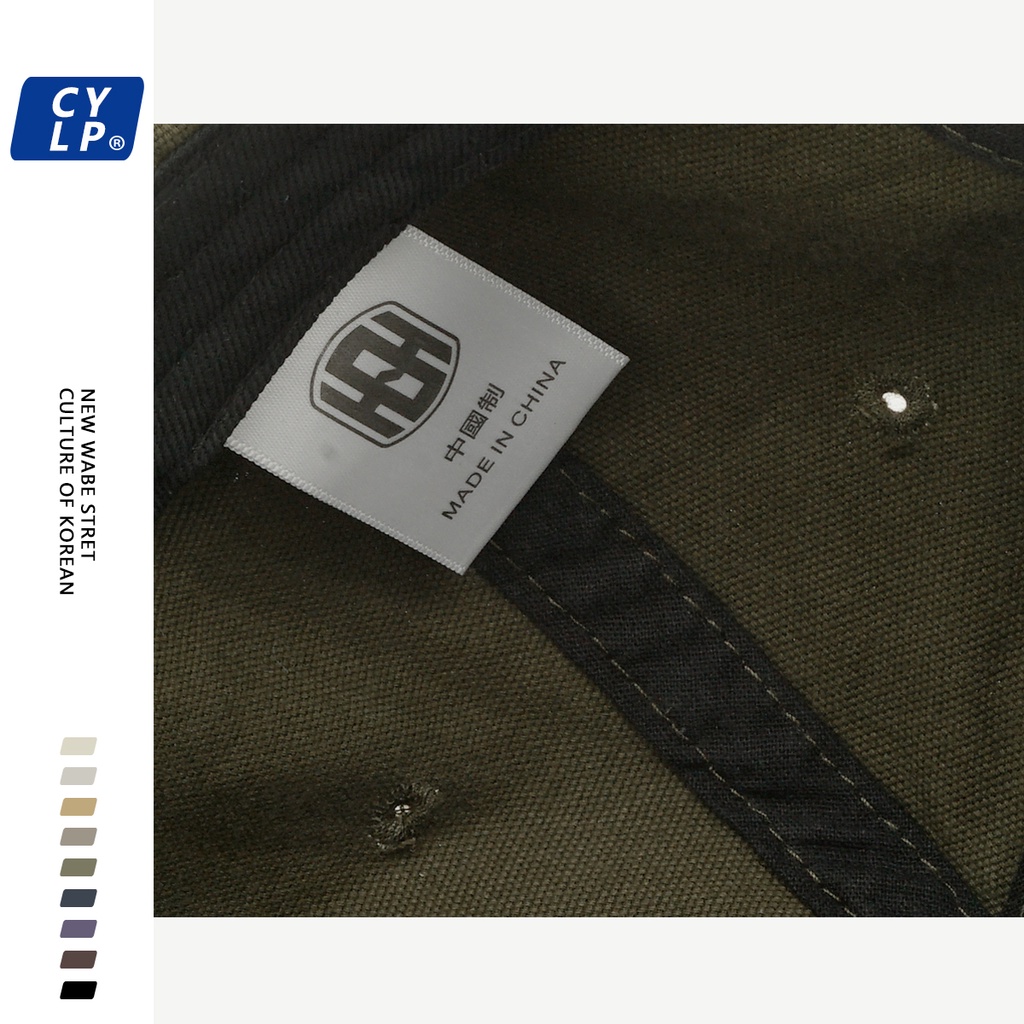 Mũ Lưỡi Trai Mềm Thêu Chữ Phong Cách Retro Nhật Bản