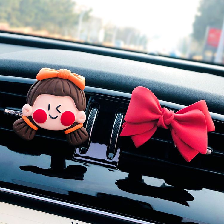 Kẹp Khuếch Tán Nước Hoa Gắn Điều Hòa Xe Hơi Thiết Kế Dễ Thương