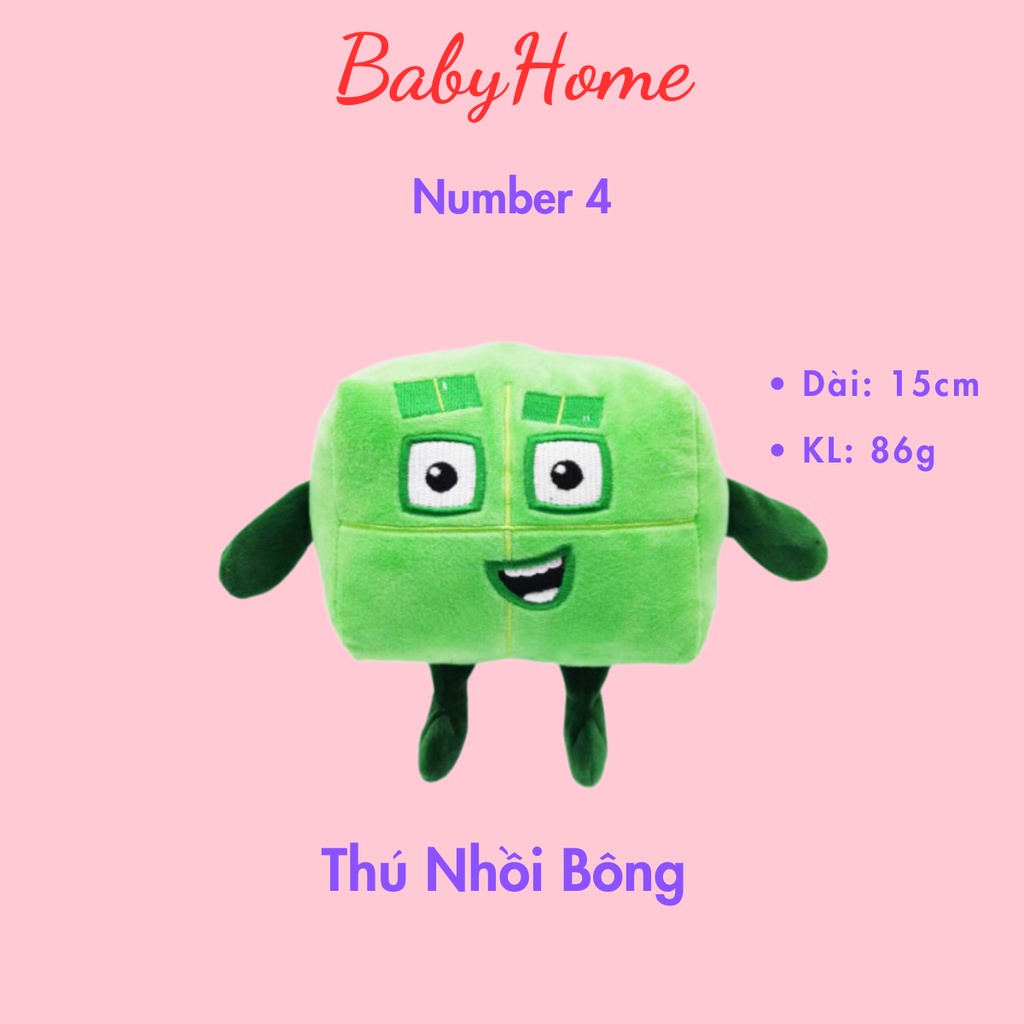 HYC Humey Thú Nhồi Bông Numberblocks Hình Số Đếm Số Cho Bé