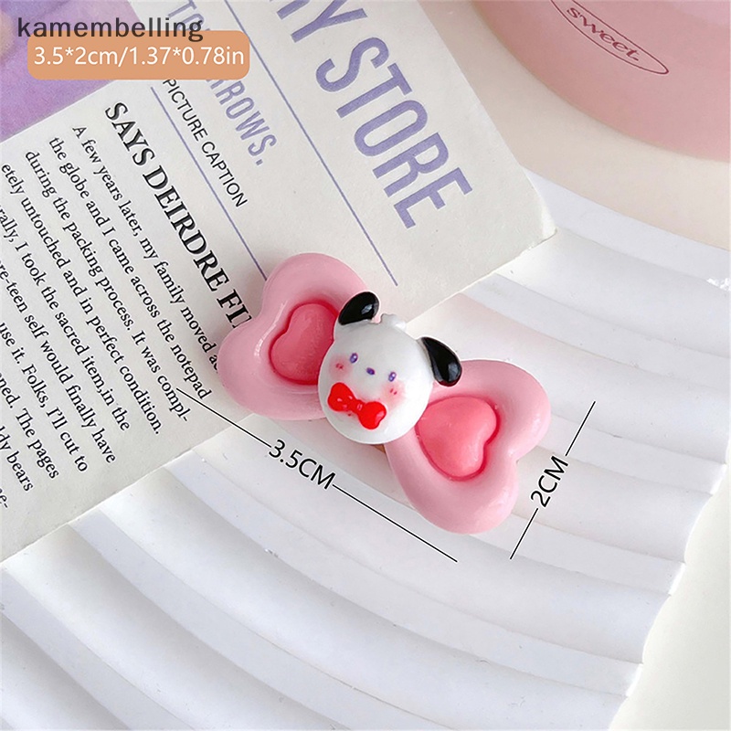 Kẹp Tóc Mái Hiên Hình Nơ Trái Tim Đôi Sanrio Dễ Thương Sử Dụng Hàng Ngày