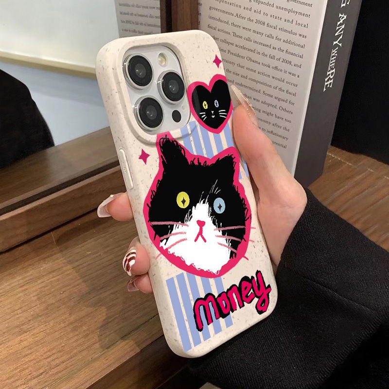 Ốp Điện Thoại Dẻo Họa Tiết Chú Mèo Dễ Thương Chống Sốc Cho Iphone12Pro 78p13 11 max 14pro